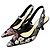 Bestickte Slingback-Absätze J'Adior von Christian Dior Schwarz Mehrfarben