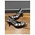 Bestickte Slingback-Absätze J'Adior von Christian Dior Schwarz Mehrfarben - Ansicht 9