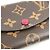 Portafoglio Compatto Rosalie Monogramma Louis Vuitton Marrone Fuschia - vista 8