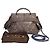 Bolso bandolera grande de piel de serpiente azul y negro TOD'S Wave con asa superior.