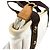 Borsa Tote Louis Vuitton Antigua Cabas PM Marrone Bianco - vista 11