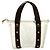 Borsa Tote Louis Vuitton Antigua Cabas PM Marrone Bianco - vista 2