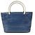 Blauer Nylon-Canvas-Tote mit CC Coco-Logo von Chanel