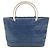Blauer Nylon-Canvas-Tote mit CC Coco-Logo von Chanel - Ansicht 2