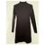 Paco Rabanne Vestido negro con collar de cadena dorada - vista 3