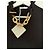 Paco Rabanne Vestido negro con collar de cadena dorada - vista 4