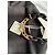 Paco Rabanne Vestido negro con collar de cadena dorada - vista 7