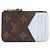Tarjetero Monogram Louis Vuitton Castaño Azul claro Monograma