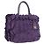 PRADA Borsa a mano in nylon pelle viola oro Auth 173998 D'oro Porpora