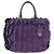 PRADA Borsa a mano in nylon pelle viola oro Auth 173998 D'oro Porpora - vista 13