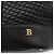 BALLY Borsa a Spalla Trapuntata in Pelle Nera e Oro Auth 160784 Nero D'oro - vista 17