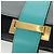 Prada Bolso de Hombro de Cuero Gris Dorado Auth 173314V Castaño - vista 20