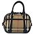 BURBERRY Nova Check Handtasche aus Canvas Beige Gold Auth 172387 - Ansicht 2