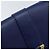 Sac à bandoulière Y Line en cuir bleu et or SAINT LAURENT 311214 Auth 172514V Doré - vue 9