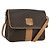 Céline Borsa a spalla in tela Macadam CELINE in pelle PVC marrone oro Auth am10907V D'oro