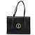 Borsa a mano Christian Dior in pelle nera e oro Auth bs33762 Nero D'oro - vista 13