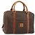 Céline Borsa Boston in tela Macadam CELINE in pelle PVC marrone e oro Auth ki6547 D'oro