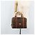 Céline Borsa Boston in tela Macadam CELINE in pelle PVC marrone e oro Auth ki6547 D'oro - vista 25