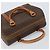Céline Borsa Boston in tela Macadam CELINE in pelle PVC marrone e oro Auth ki6547 D'oro - vista 6