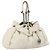 Borsa a spalla Canage Chain Christian Dior in pelle di agnello bianca e argento Auth 169703 Bianco
