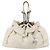 Borsa a spalla Canage Chain Christian Dior in pelle di agnello bianca e argento Auth 169703 Bianco - vista 13