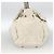 Borsa a spalla Canage Chain Christian Dior in pelle di agnello bianca e argento Auth 169703 Bianco - vista 3