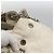 Borsa a spalla Canage Chain Christian Dior in pelle di agnello bianca e argento Auth 169703 Bianco - vista 9