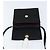 Céline Borsa a Spalla Circle CELINE Satin Nero Oro Auth 172397V D'oro - vista 10