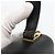 Borsa a mano in pelle nera e oro Gancini di Salvatore Ferragamo Auth ka2959 Nero D'oro - vista 10