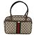 Sac à main Gucci GG Supreme Web Sherry Line PVC Beige Or 010 378 Auth ka3033 Doré - vue 13