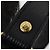 Borsa a Spalla in Tela Zucca FENDI Nero Oro Auth ep13431 D'oro - vista 17