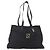 Borsa Tote FENDI in nylon nero e oro Auth th6603 D'oro - vista 13