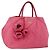 PRADA Bolso de mano de nylon rosa dorado Auth ka2885