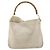 Bamboo Borsa a Spalla GUCCI in Camoscio Avorio Oro 001 2113 Auth fm5113 D'oro Crudo - vista 2