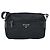 Borsa a Spalla PRADA in Nylon Nero Argento Auth BA10971 - vista 13