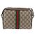 Borsa a Spalla Gucci GG Supreme Web Sherry Line PVC Beige Oro Auth BA11250 D'oro - vista 2