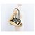 CHANEL Borsa a Spalla Matelassé in Nylon Verde Oro CC Auth ARZ394A D'oro - vista 28