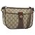 Gucci Borsa GG Supreme Web Sherry Line in PVC beige e rosso 89 02 032 Auth ka2995