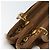 Christian Dior Borsa Lady Dior Canage in nylon marrone e oro Auth bs33840 D'oro - vista 10