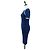 CHANEL Rippstrickkleid Cupra Blau CC Auth 158555M - Ansicht 3