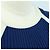 CHANEL Rippstrickkleid Cupra Blau CC Auth 158555M - Ansicht 6
