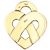 Colgante Poiray, "Corazón Entretejido", oro amarillo. - vista 2
