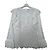 Anne Fontaine Blusa bianca in cotone con ricami e volant Bianco