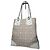 Vintage Givenchy Monogramm Leder-Canvas-Tasche Weiß Gold