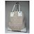 Vintage Givenchy Monogramm Leder-Canvas-Tasche Weiß Gold - Ansicht 6