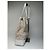 Vintage Givenchy Monogramm Leder-Canvas-Tasche Weiß Gold - Ansicht 9