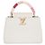 Borsa Capucines BB Louis Vuitton Rosa Bianco