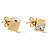 Louis Vuitton Cube Ohrringe Gold Golden