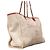 Chanel Deauville Strohtasche mit Kette Pink - Ansicht 2