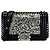 Chanel 14P Piccola Borsa Boy in Pelle Nera con Cristalli Swarovski Nero Metallico